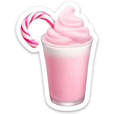 pastel pink christmas christmas drink sticker