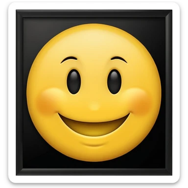 Lost média emojis joyeux noir sticker