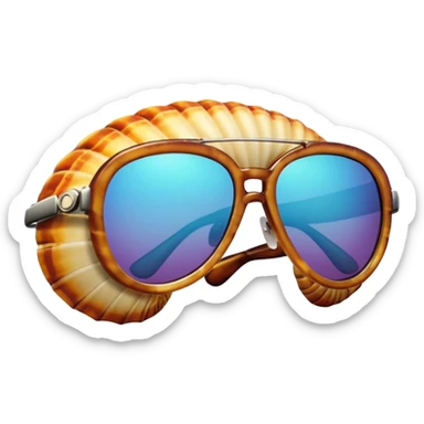 tortuous shell sunglasses sticker