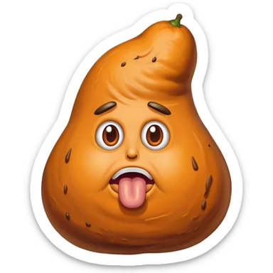 Big orange turd with Trump’s face on it sticker