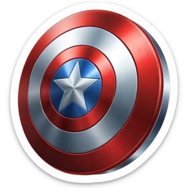 Captain America shield emoji sticker