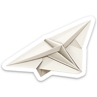 emoji avion de papel sticker