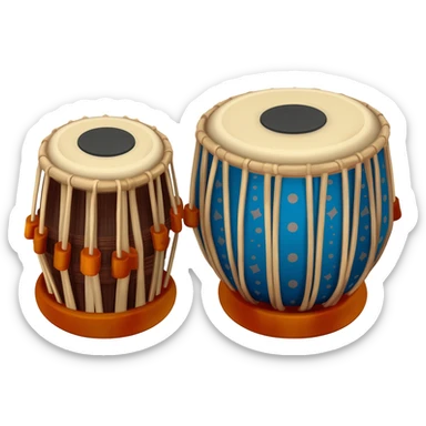 i want an emoji of a tabla percussion instrument sticker