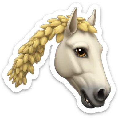 mite on a horse sticker