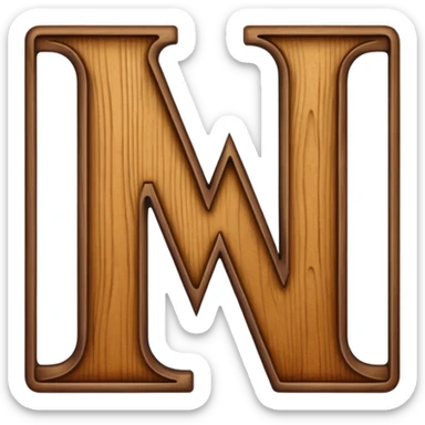 The letter W sticker