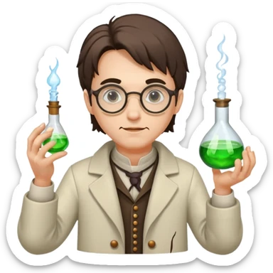 man potion alchemist sticker