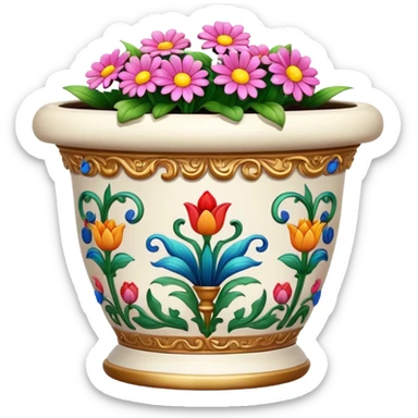 aesthetic flower pot sticker