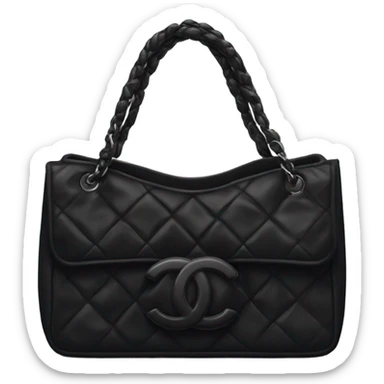 black Chanel bag sticker