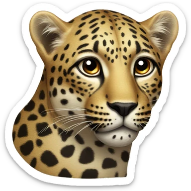 Leopard sticker