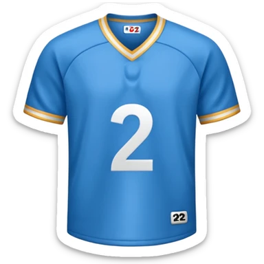 Jersey with number 22 sticker