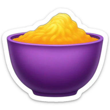 Bowl of dye sticker