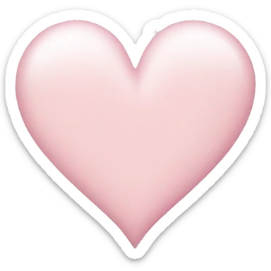 Light soft pink heart sticker