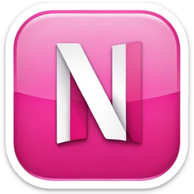 Pink Netflix logo sticker