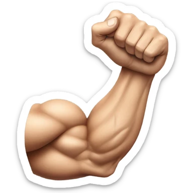 muscle arm sticker
