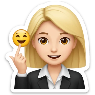 busness or skill woman emoje make it like happy need yo use in maleting and only cove face in video sticker