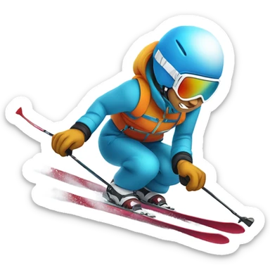 Ski - peur sticker