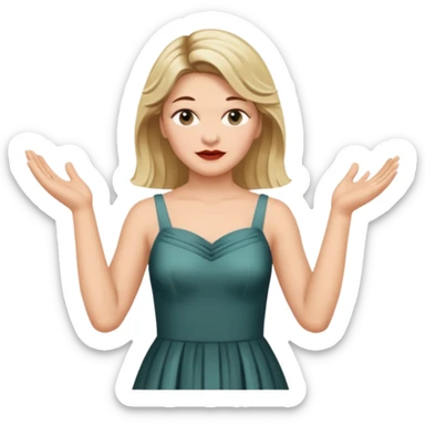 Laura Palmer from Win Peaks  hands clapping  sticker