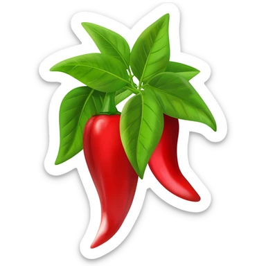 Chilli plant sticker