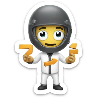 Holding sign that says mech fault  sticker