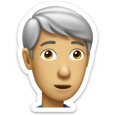 someone sighing sticker