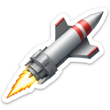 missile isometric sticker