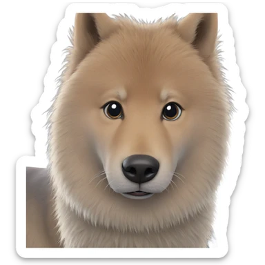 realistic animal portrait focus sticker