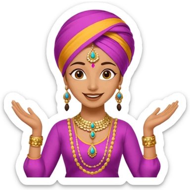 Punjabi dance emoji sticker