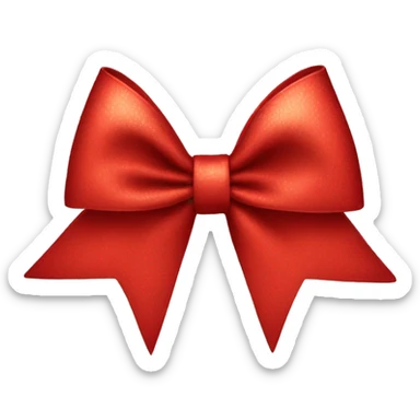 red cheer bow  sticker