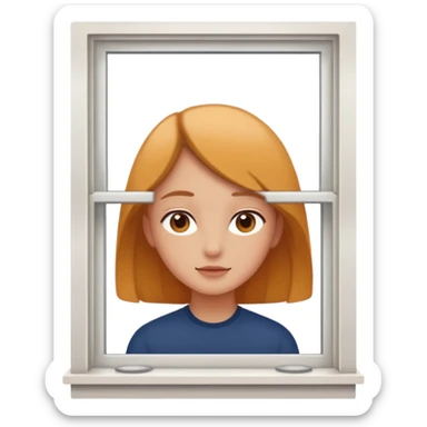 intimate moment by the window sticker