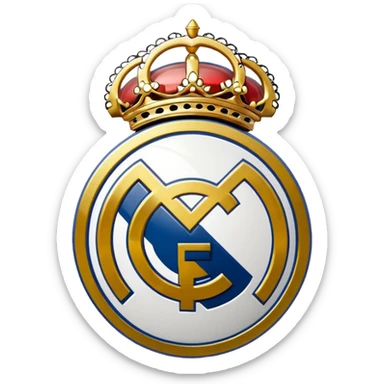 I want an emoji of real madrid logo of football and it should look realistic sticker