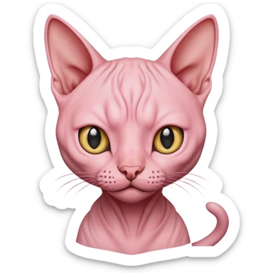 Hairless cat sticker
