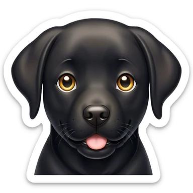 Black Labrador ￼ sticker