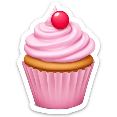 Light pink cupcake sticker