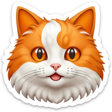 Cat slipping  sticker