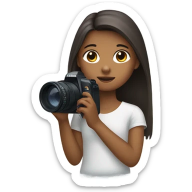 girl films capybara sticker