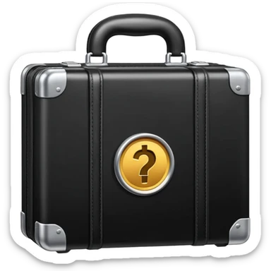 maletin con dinero cerrado sticker