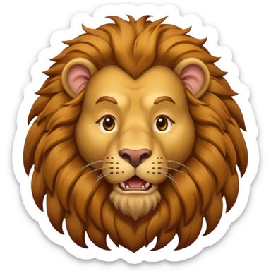 The Cowardly Lion from the Wizard of Oz sticker