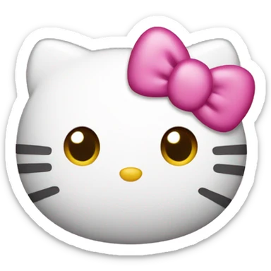 Hello kitty pink sticker