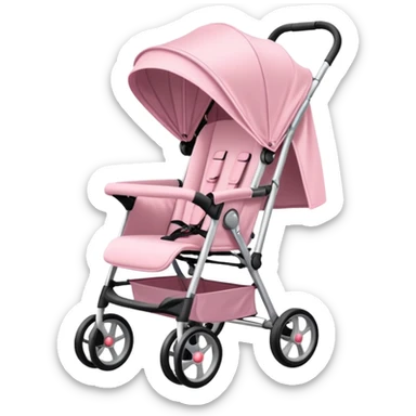 Light pink stroller  sticker