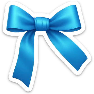 Blue ribbon  sticker