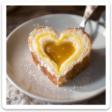 food heart emoji with sparkles sticker