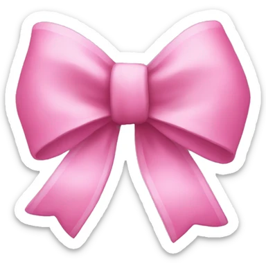 pink bow sticker