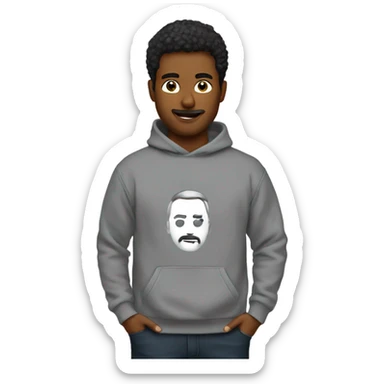 Sweatshirt wear hacked sticker