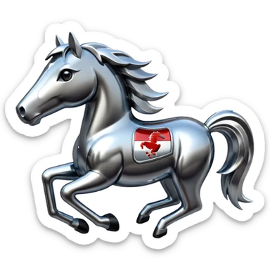 mustang logo sticker