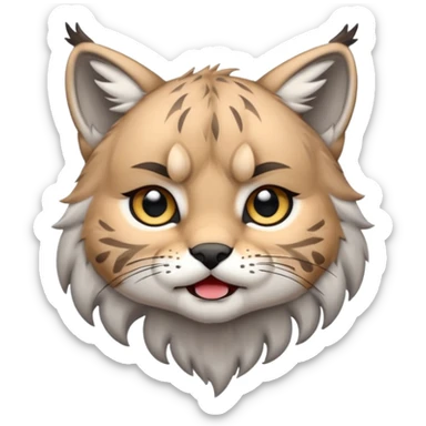Chibi Sticker lynx cry sticker