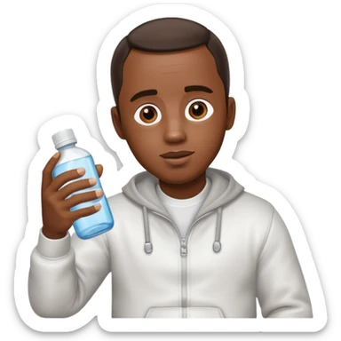 Diddy holding baby oil sticker