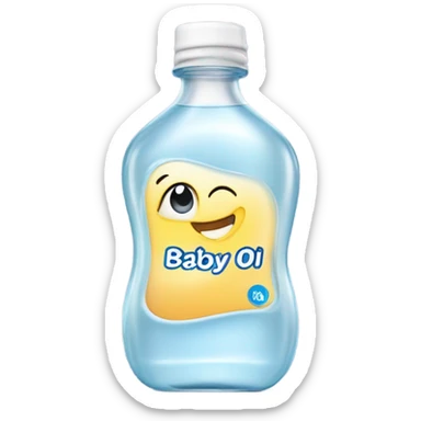 baby oil  sticker