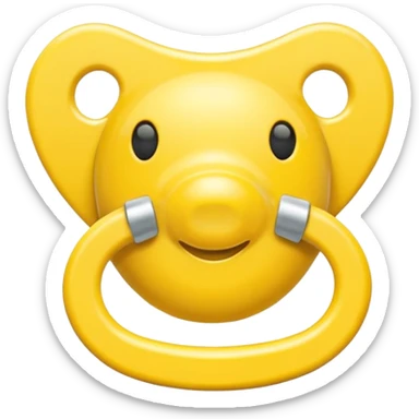 Chupeta amarela sticker