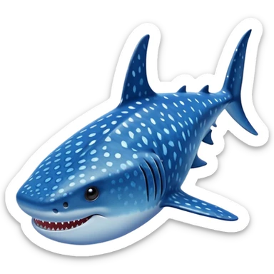 innocent whale shark sticker