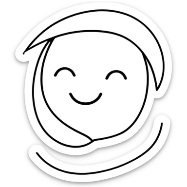 very very happy face sticker